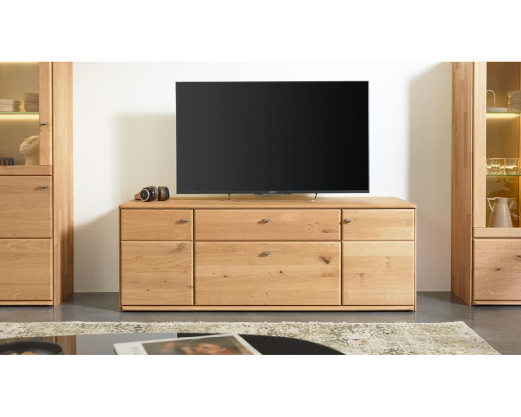 Interliving Anbauwand 2028, Wildeiche massiv - Braun - 8