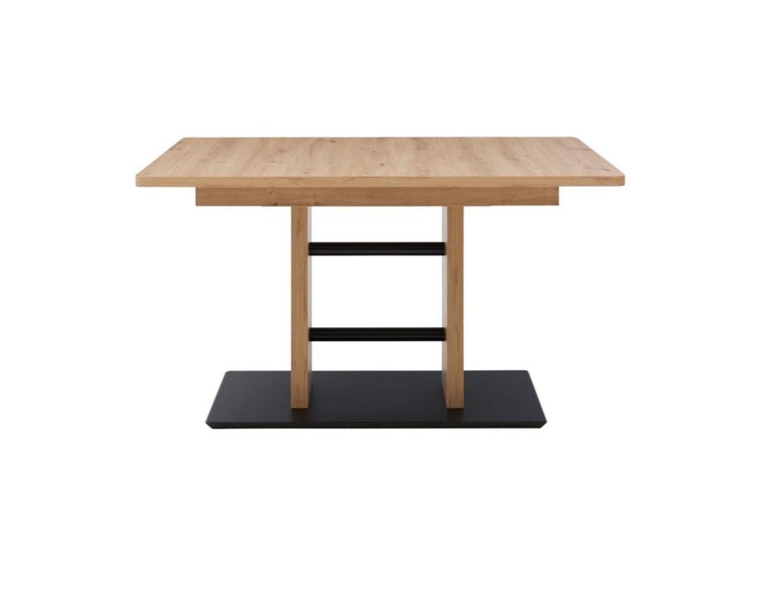 Interliving Esstisch 5505, ausziehbar - Holzfarben/Schwarz - 1