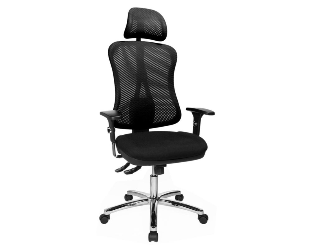 Komfort-Bürostuhl, drehbar - Schwarz - 1