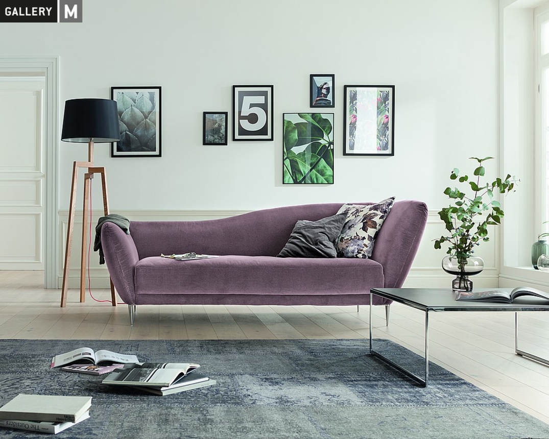 Recamiere Gallery M Vittoria - Samt rosewood PG8 - 1