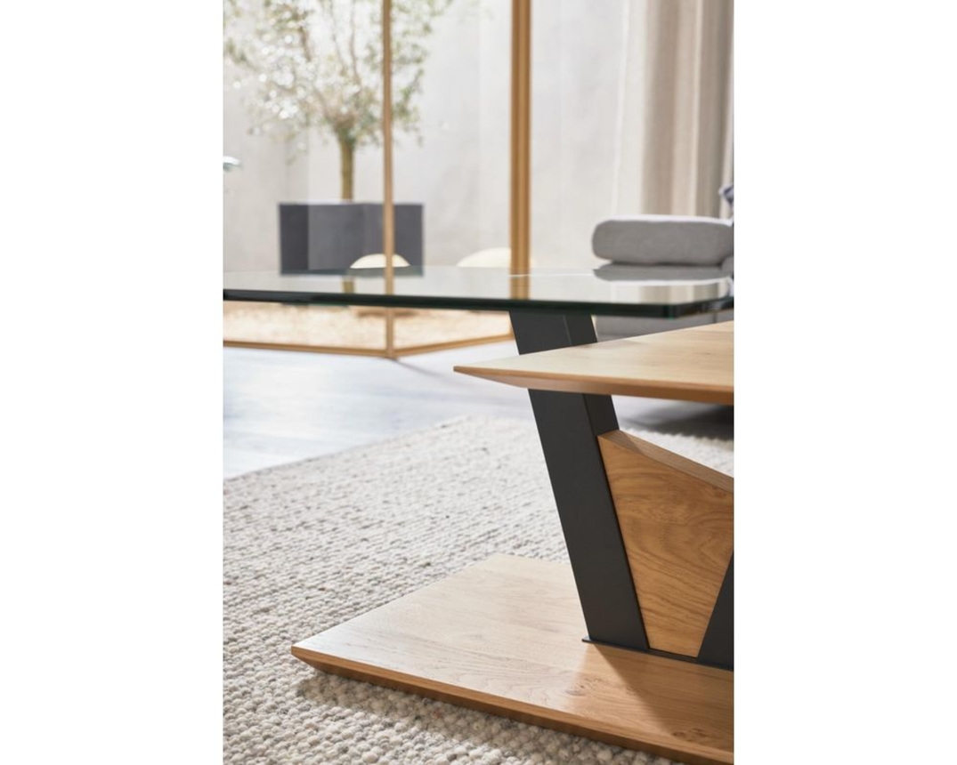 Interliving Couchtisch 6224, drehbar, mit Rollen - Braun - 4