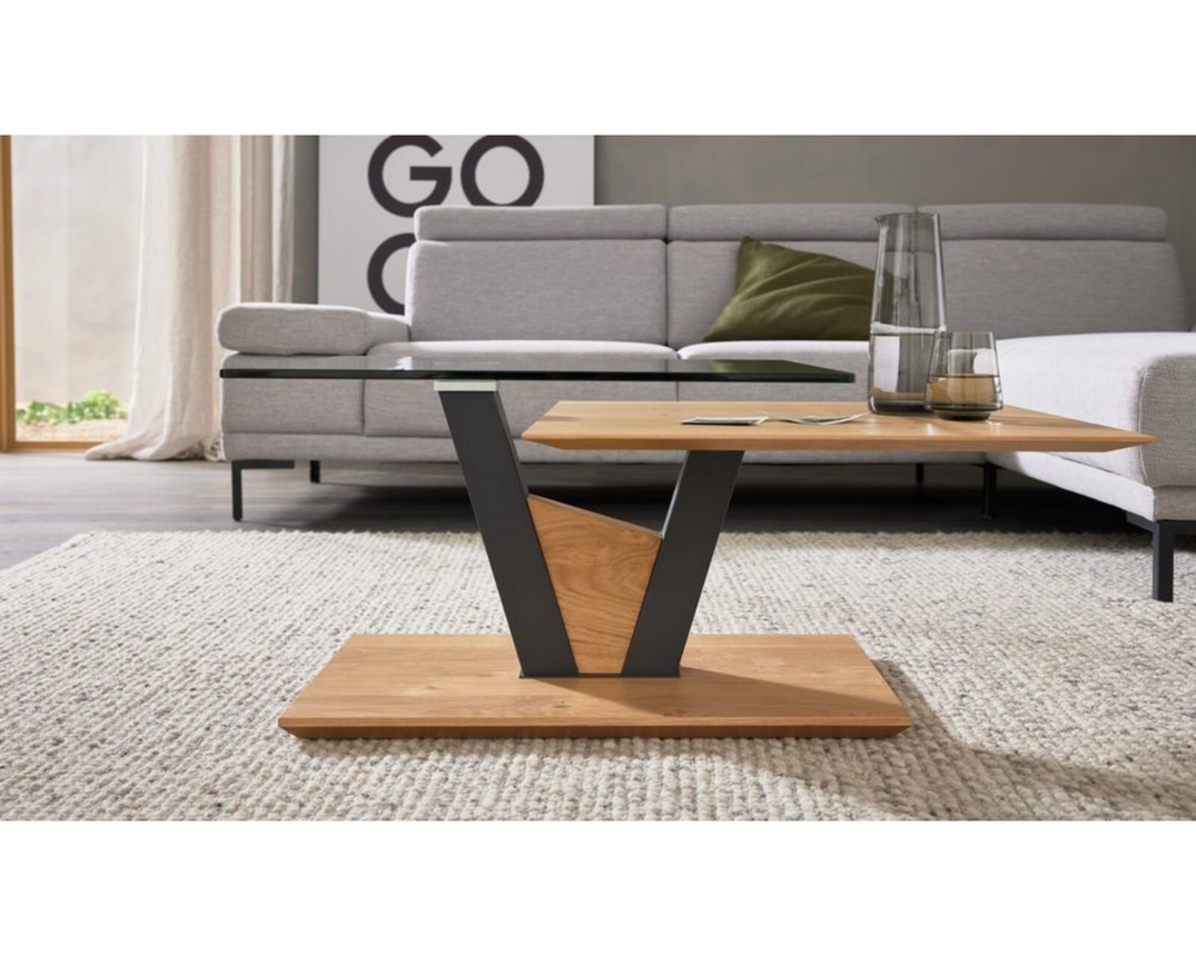 Interliving Couchtisch 6224, drehbar, mit Rollen - Braun - 7