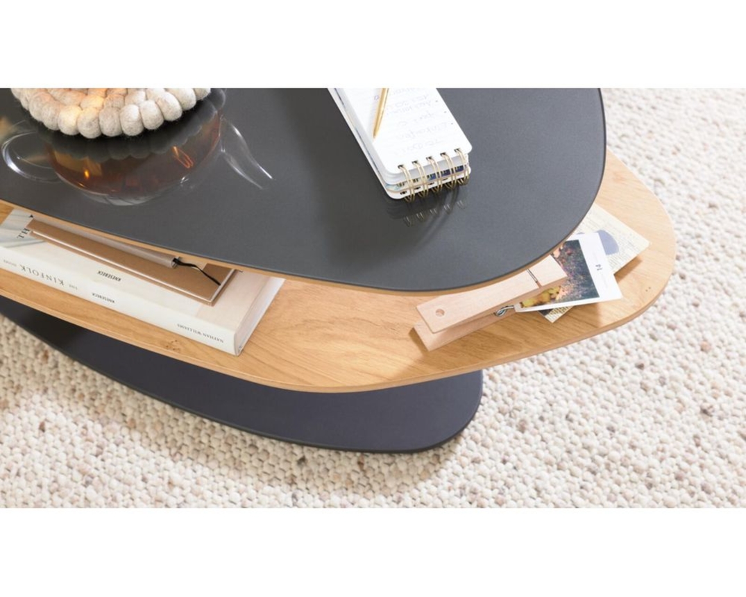 Interliving Couchtisch 6225, höhenverstellbar - Braun/Schwarz - 10