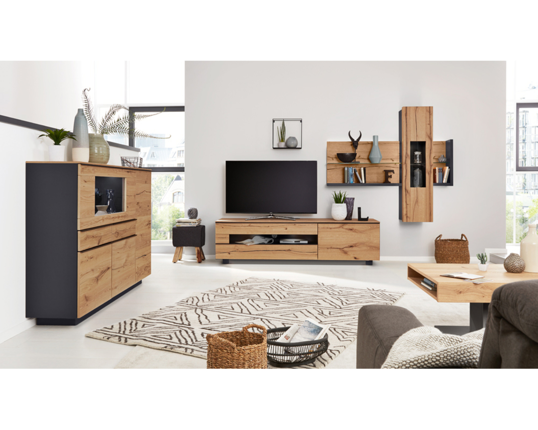 Anbauwand Interliving 2103 » Wohnwände | Möbel Turflon Online-Shop