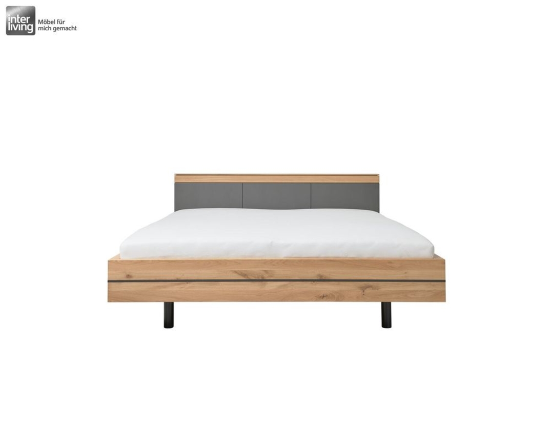 Interliving Schlafzimmer 1029, Lack graphit, Wildeiche massiv - Wildeiche/Graphit - 5