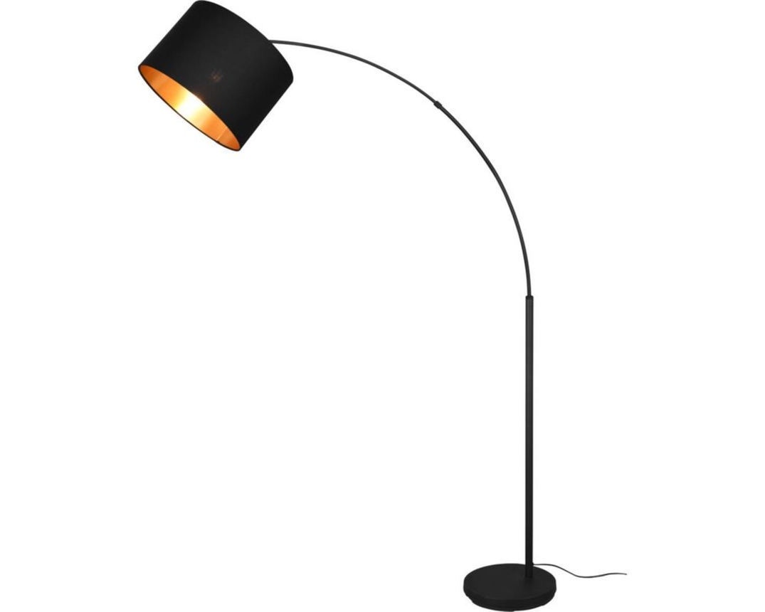 Trendhopper Stehleuchte "Bodine", 1-flg, E27, L/H ca. 120/171cm - schwarz-gold - 1