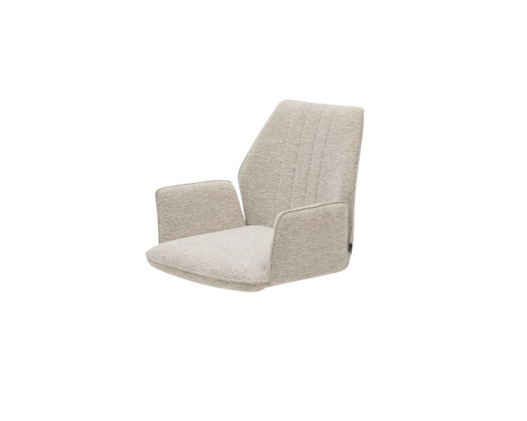 Interliving Armlehnstuhl 5102 mit Stativgestell - Biancofarben/Leinenfarben - 2