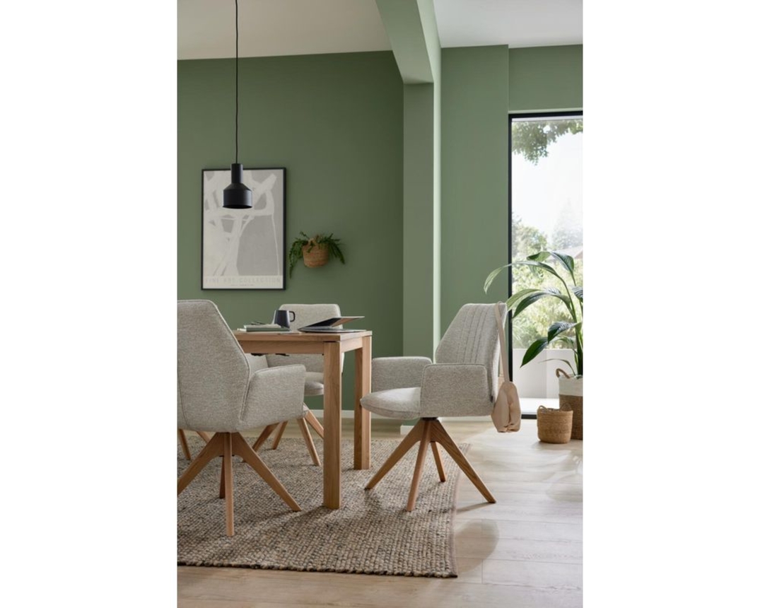 Interliving Armlehnstuhl 5102 mit Stativgestell - Biancofarben/Leinenfarben - 7