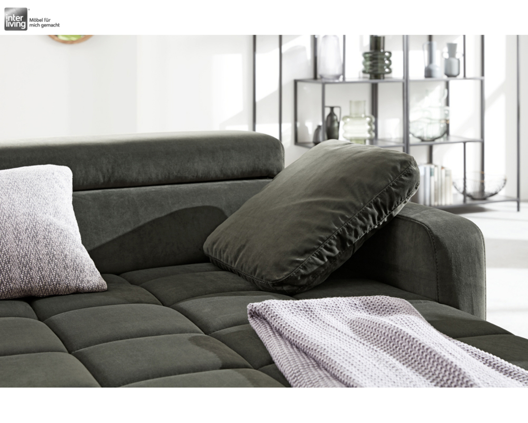 Wohnlandschaft "Interliving 4303", olive, ca. 190 x 323 cm - olive/grün - 2