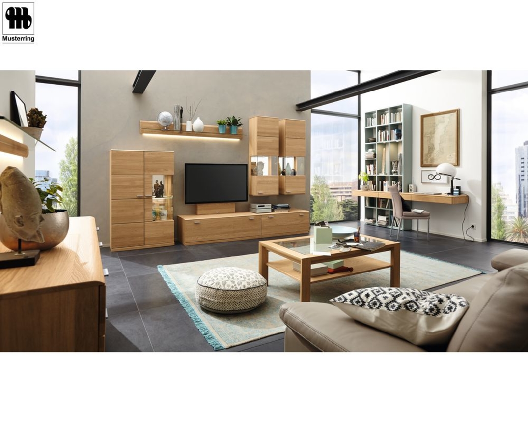 Musterring Couchtisch "Kanto" mit Glasplatte - Eiche sand - 1