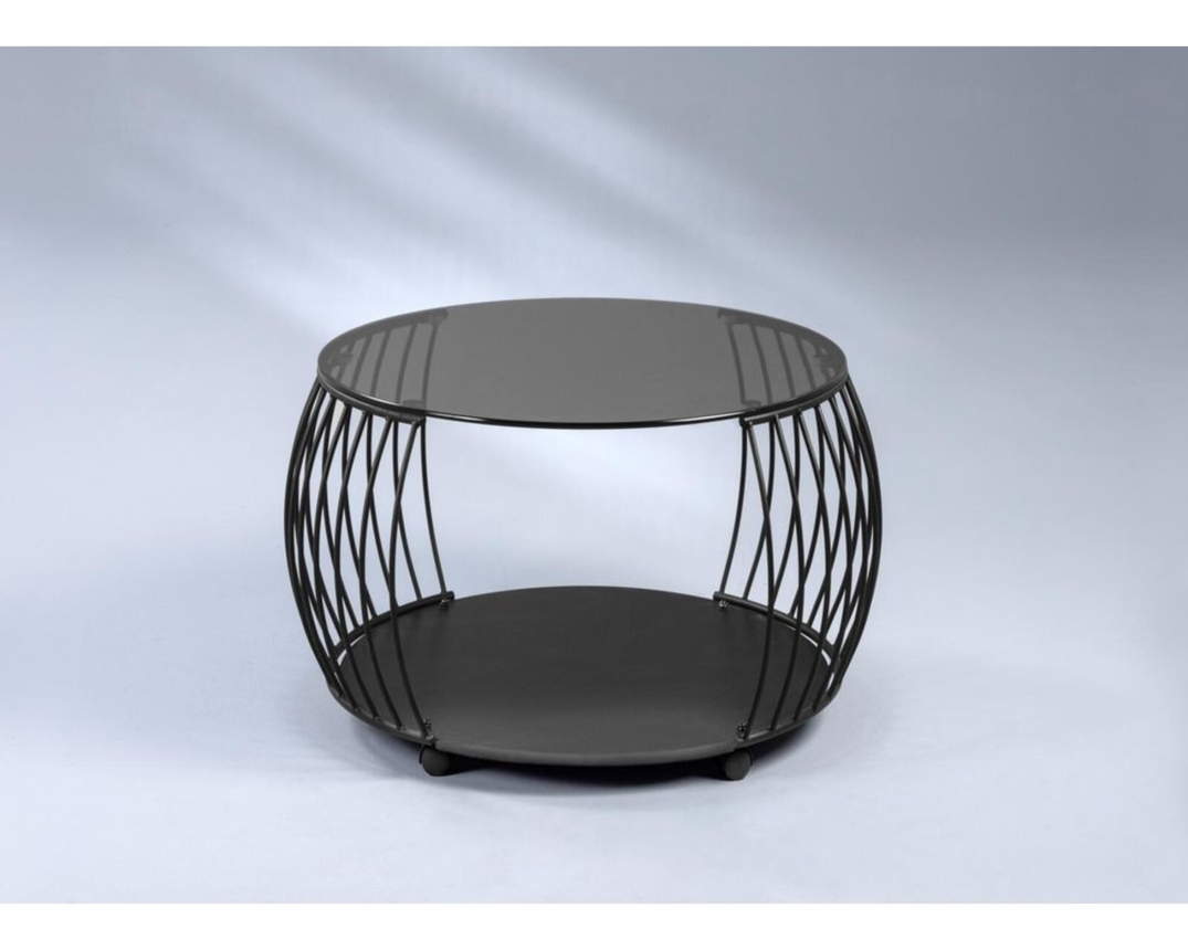 Couchtisch ''Mettingen'', Deckplatte Glas - grau/schwarz - 1