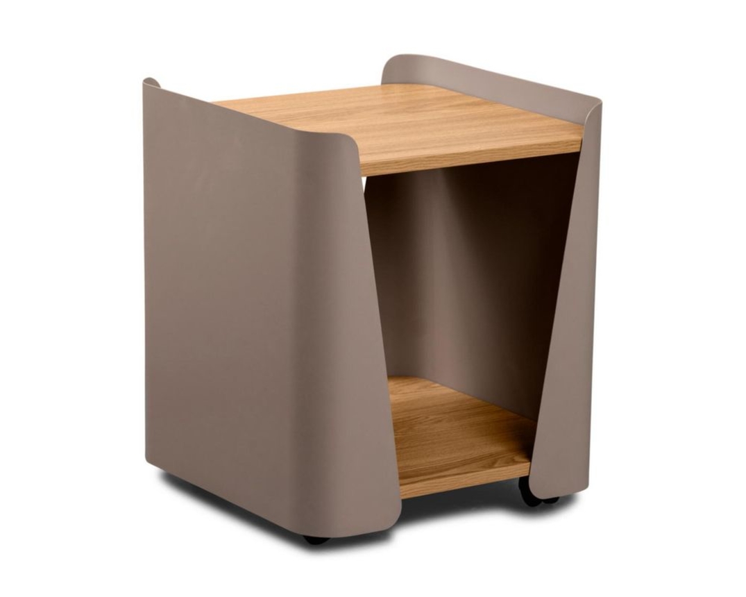 Beistelltisch "Marsberg 3", ca. 40x48x40 cm - Braun/Grau - 1