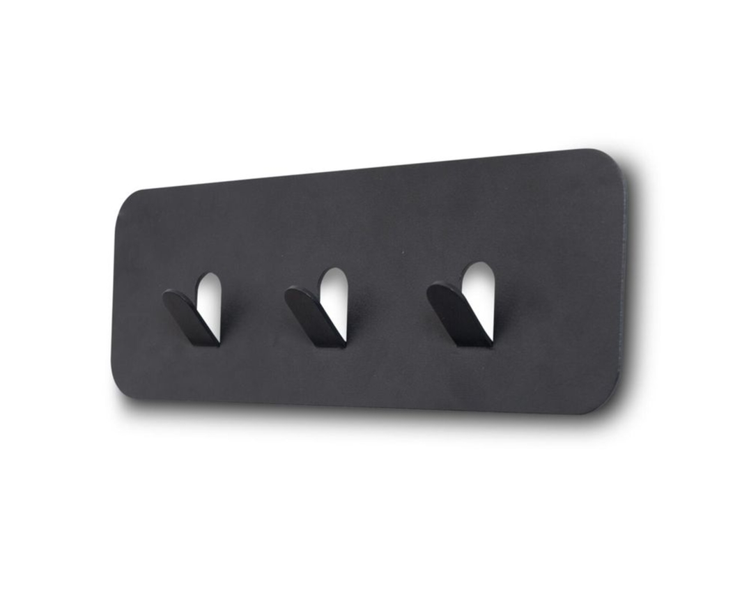 Garderobenleiste "Meinerzhagen 1", 3 Haken, Metall anthrazit - Anthrazit - 2