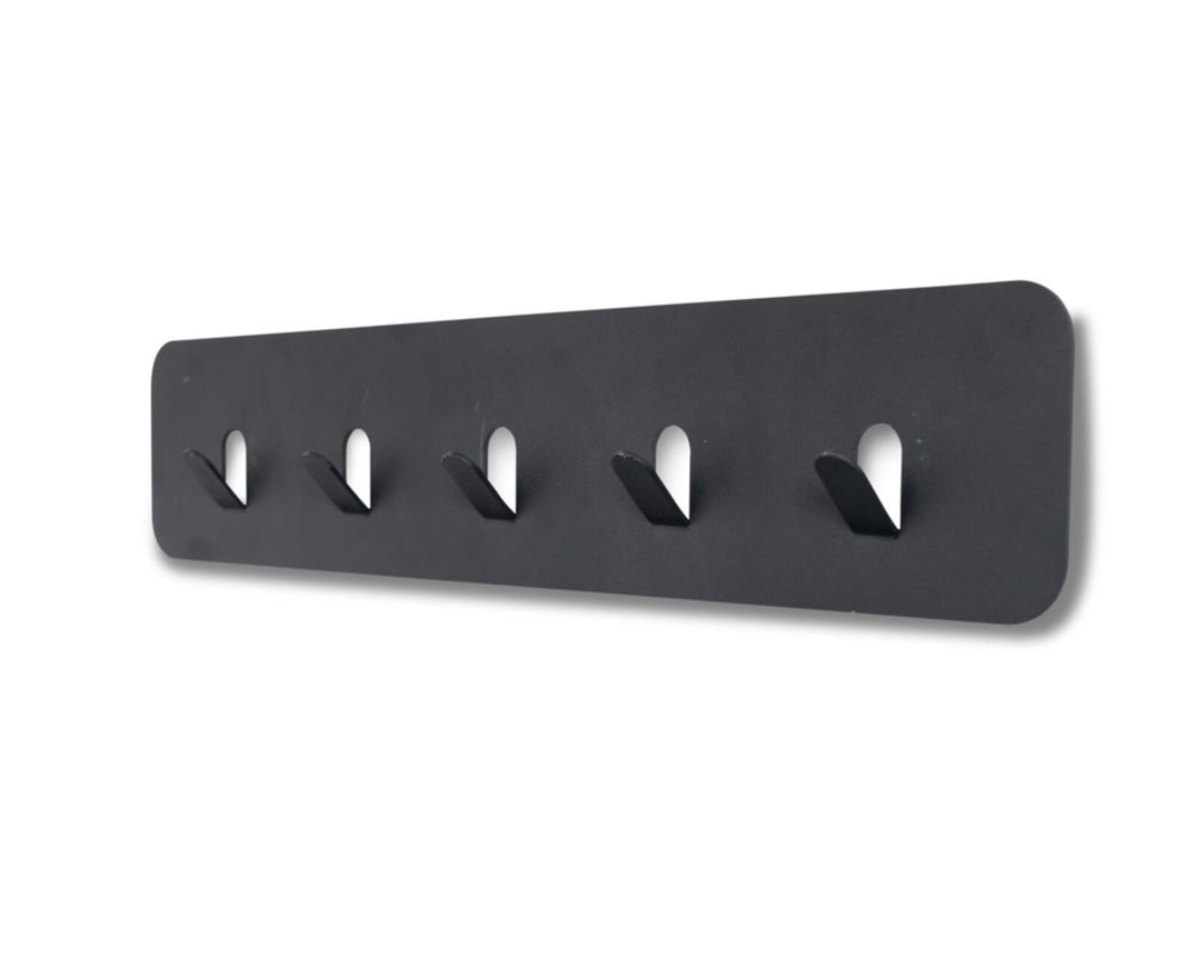 Garderobenleiste "Meinerzhagen 1", 5 Haken, Metall anthrazit - Anthrazit - 2