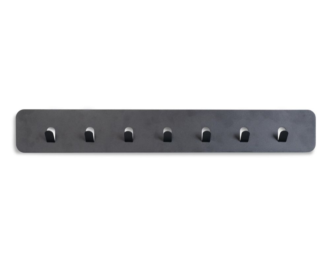 Garderobenleiste "Meinerzhagen 3", 7 Haken, Metall anthrazit - Anthrazit - 1