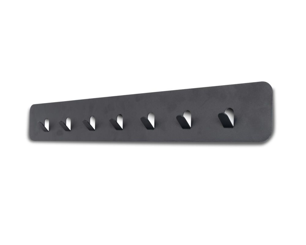 Garderobenleiste "Meinerzhagen 3", 7 Haken, Metall anthrazit - Anthrazit - 2
