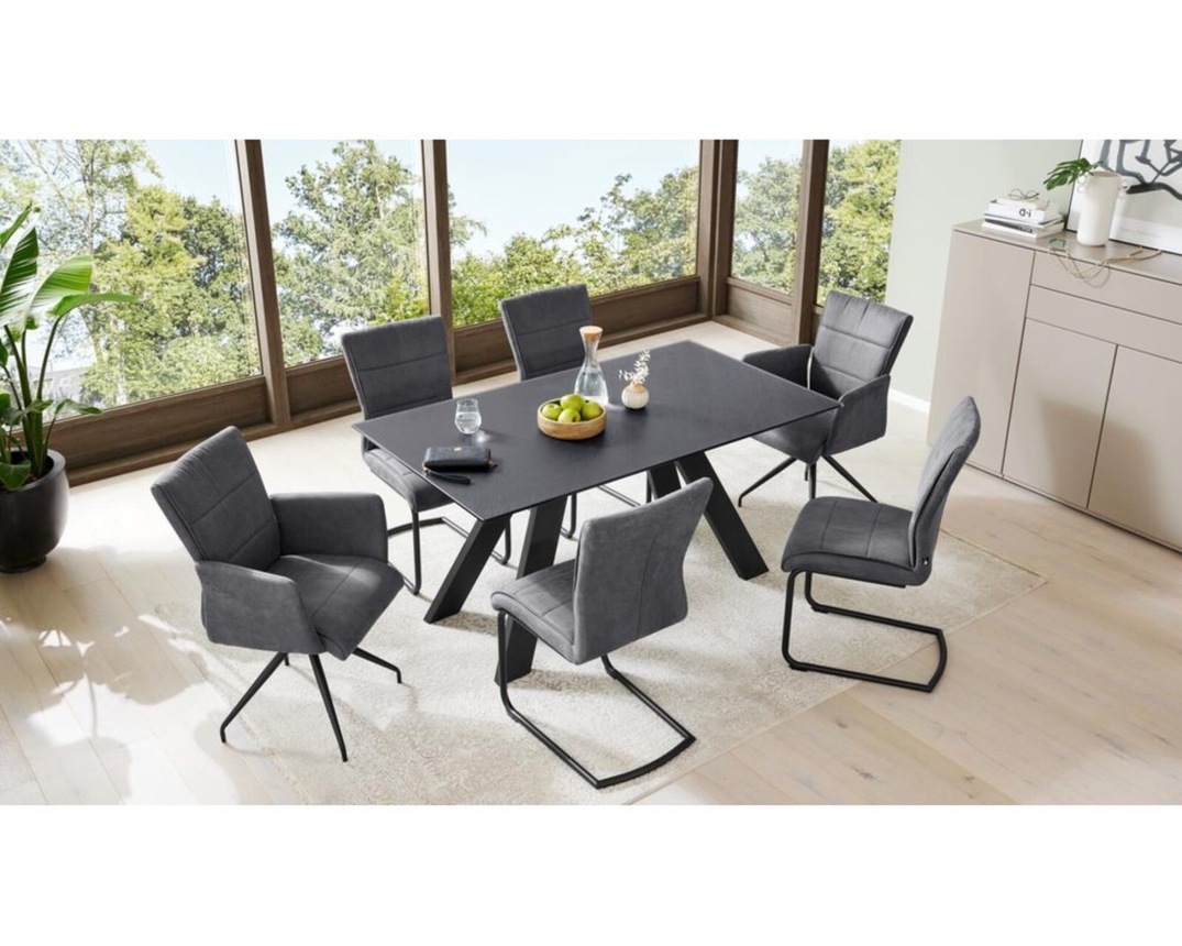 Interliving Esstisch 5122, ca. 160x90 cm - schwarz - 2