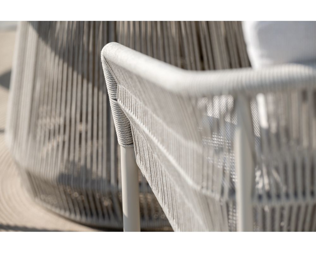 Stern Stapelsessel "Jella", Kordel-Look - Greige - 5