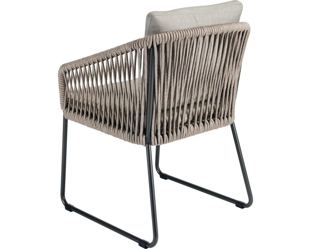 Stern Kufensessel "Marla" inkl. Kissen, Kordel - Graubraun - 2