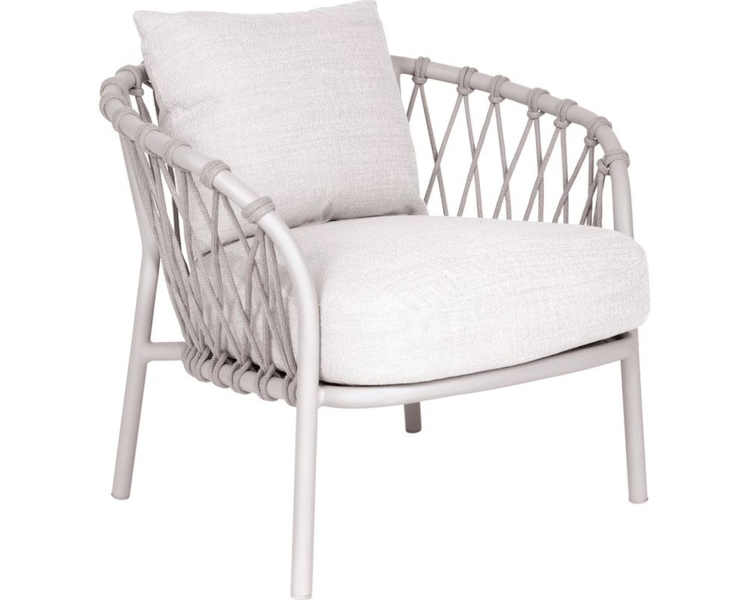 Stern Loungesessel "Klea", Kordel, greige - Greige - 1