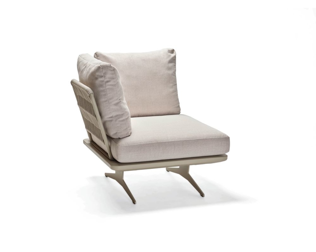 Stern Lounge Eckelement "Enya" - Greige / Vanilla - 1