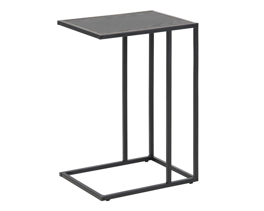 Laptop-Tisch "Ascheberg" Esche Nachbildung/Metall schwarz - schwarz - 1
