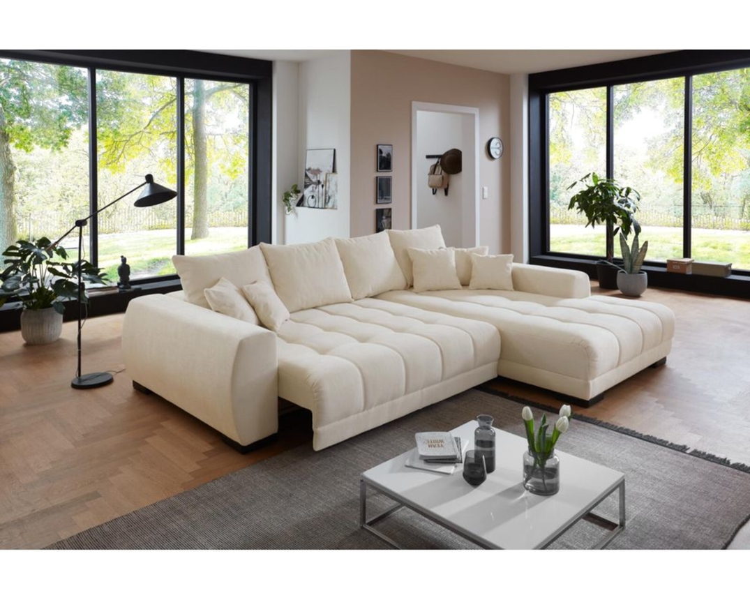 Wohnlandschaft "Ixheim", leger, mit elektrischer Sitztiefenverstellung - Beige - 2