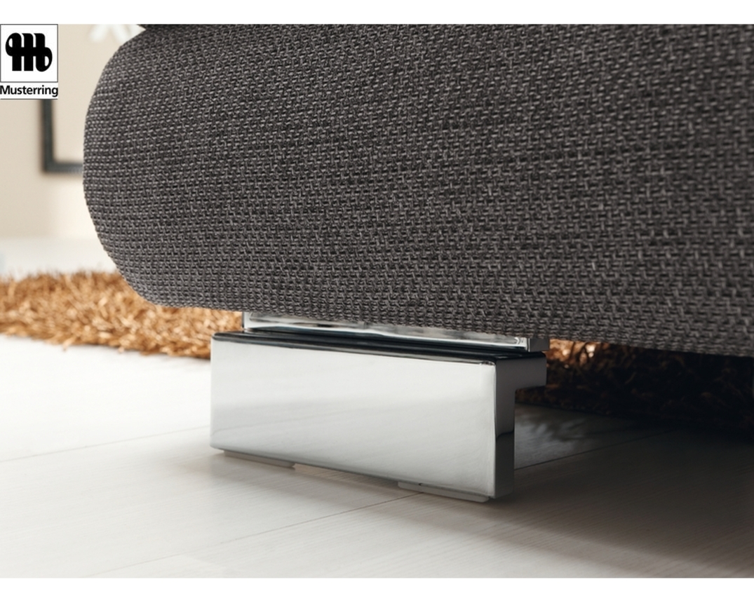 Wohnlandschaft "MR 360" Musterring, legere Polsterung, grau - Stoff Orlando dark-grey - 2