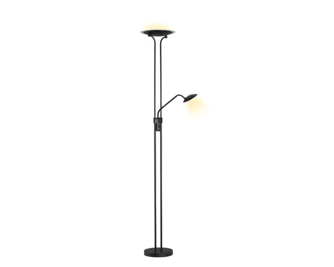 LED-Stehlampe "Tallri", 2-flammig , dimmbar - Schwarz - 1