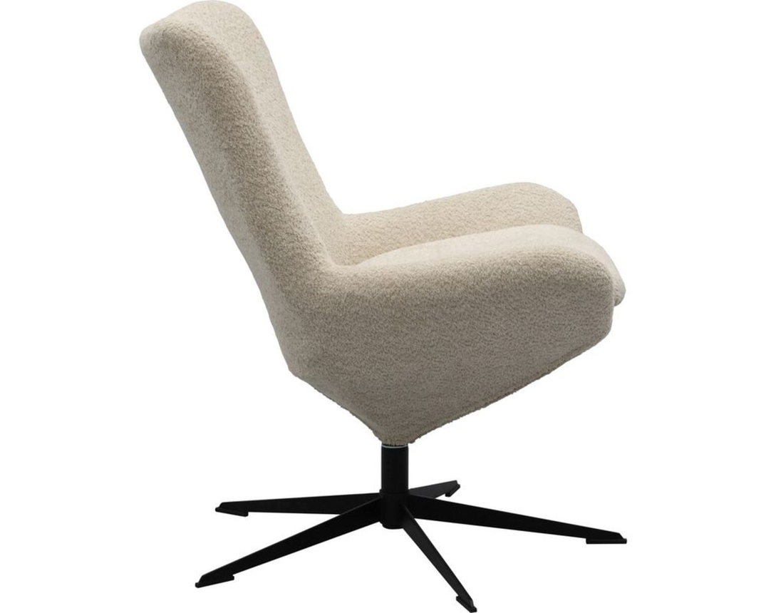 Trendhopper Fernsehsessel "Arne" mit Teddybezug - Beige - 5