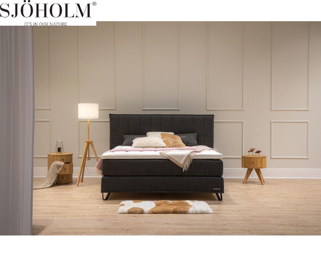 Boxspringbett Sjöholm Idö, ca. 180x200 cm - Graphit - 2