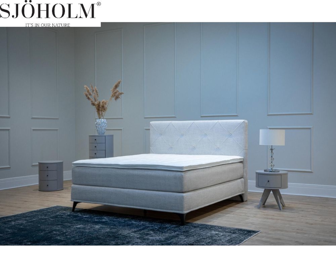 Boxspringbett Sjöholm mit Kopfteil Stigö, ca. 180x200 cm - Oasis Natur - 2