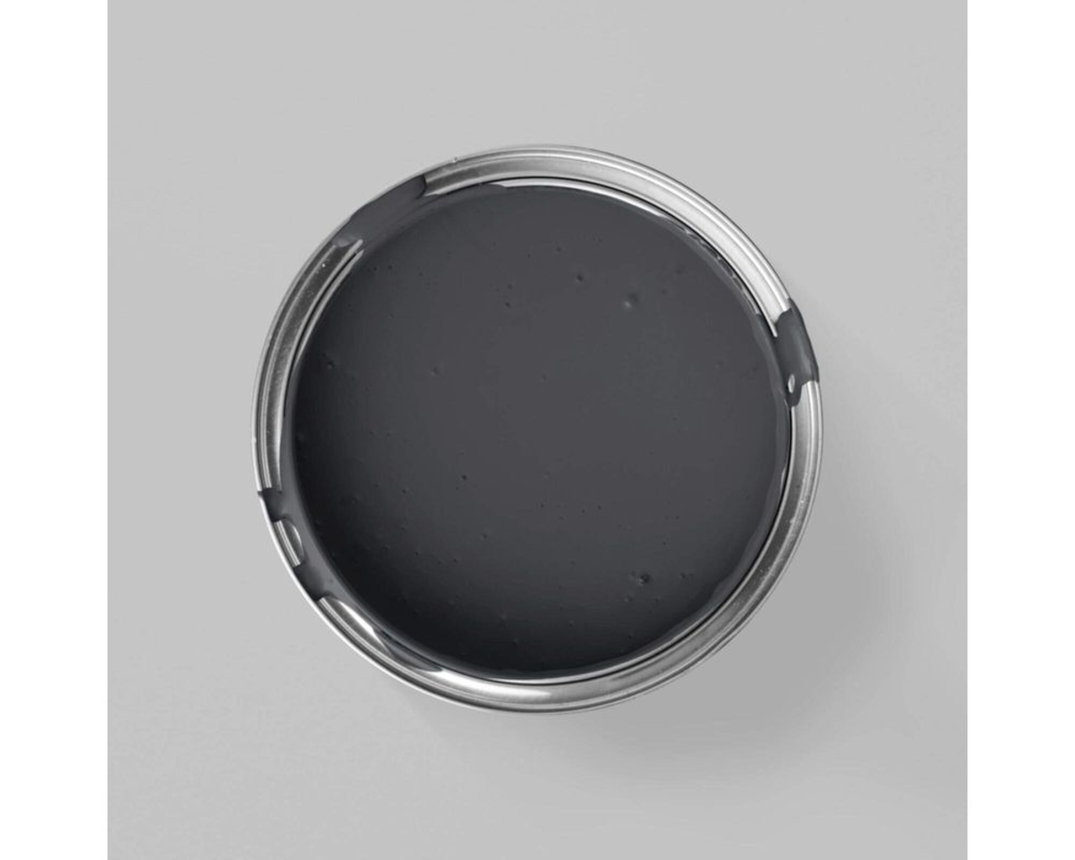 MissPompadour Wandfarbe "Die Wertvolle", Schwarz mit Schiefer / 2,5 L - Schwarz mit Schiefer - 1