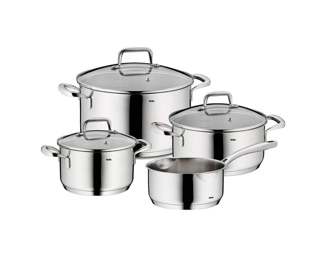 4-teiliges Topfset "Flavoria" - Silber - 1