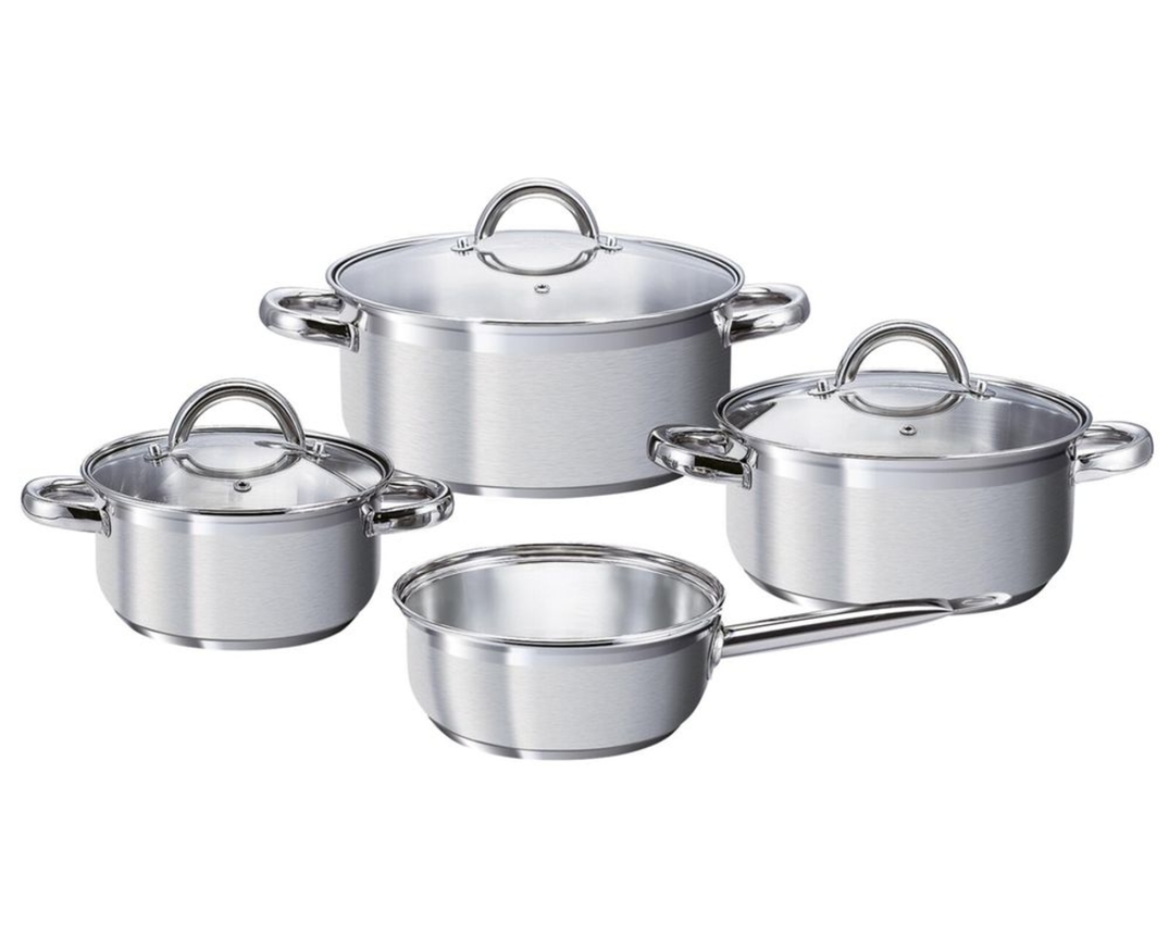 4-teiliges Topfset "Flavoria" - Silber - 1