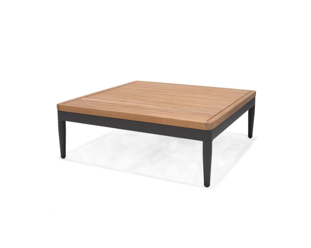 Couchtisch "Topaz", Teakholz - Braun/Dunkelgrau - 1