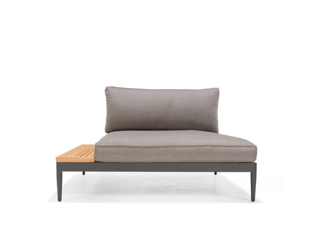 XL-Daybed "Topaz" mit Ablage - Dunkelgrau - 2