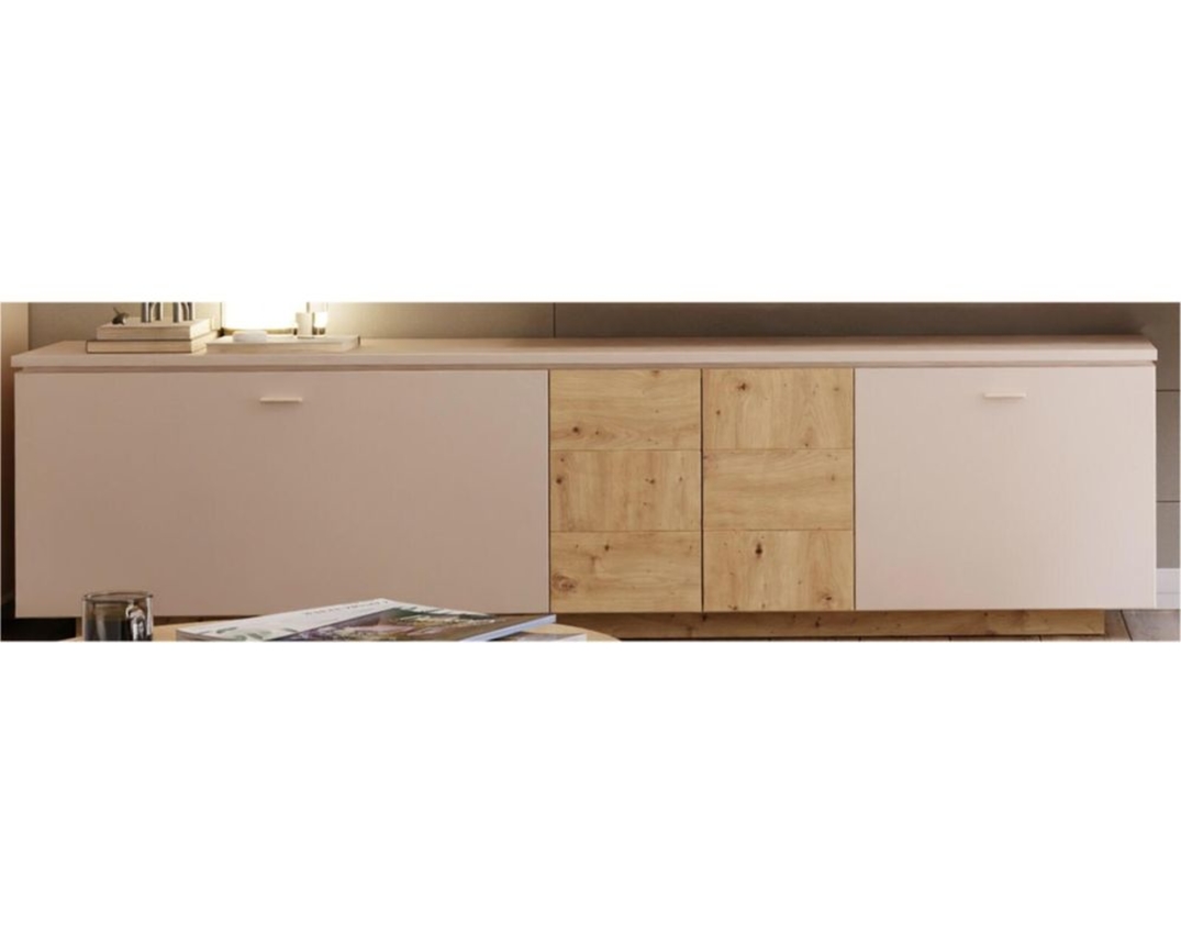 TV-Unterschrank "Finley" - Sand/Artisan Oak - 1