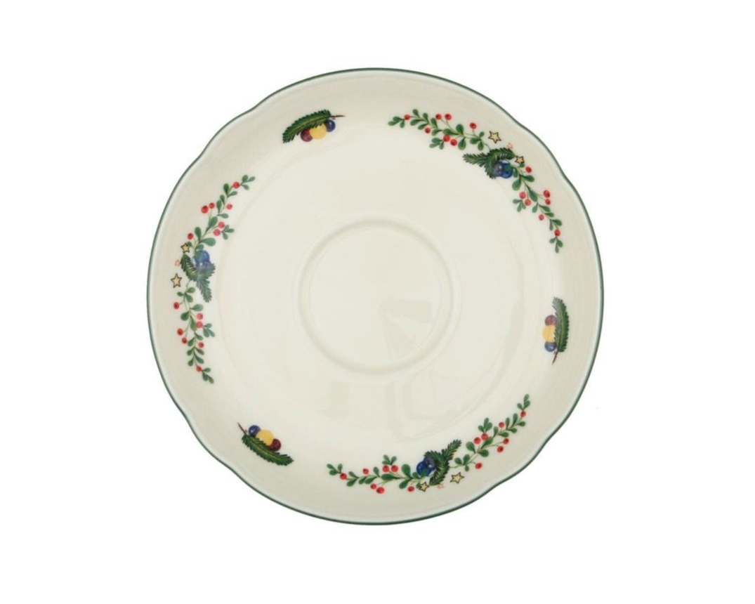 Kaffeeuntertasse "Marie Luise Weihnachten", ca. 14,5 cm, Porzellan - Weiß - 1