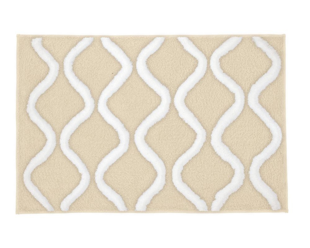 Badteppich "Piana", beige, ca. 70x120 cm - Sandbeige - 1