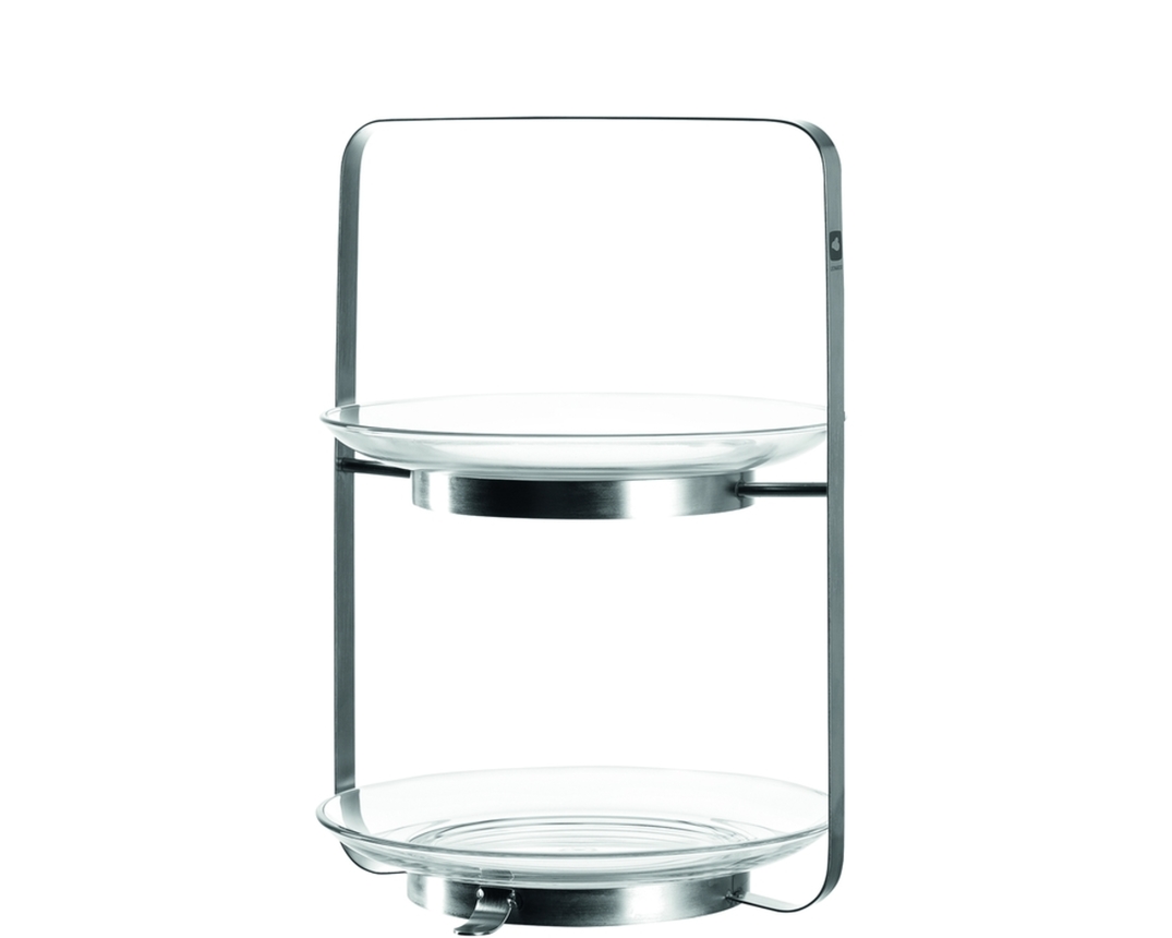 Etagere Senso 2-tlg. 028218 - Klar/Chrome - 1