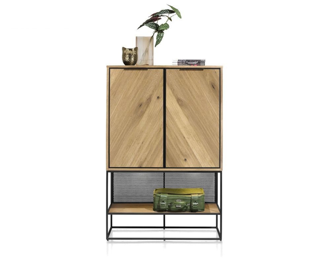 Highboard "City" Henders & Hazel - Railway brown - 2