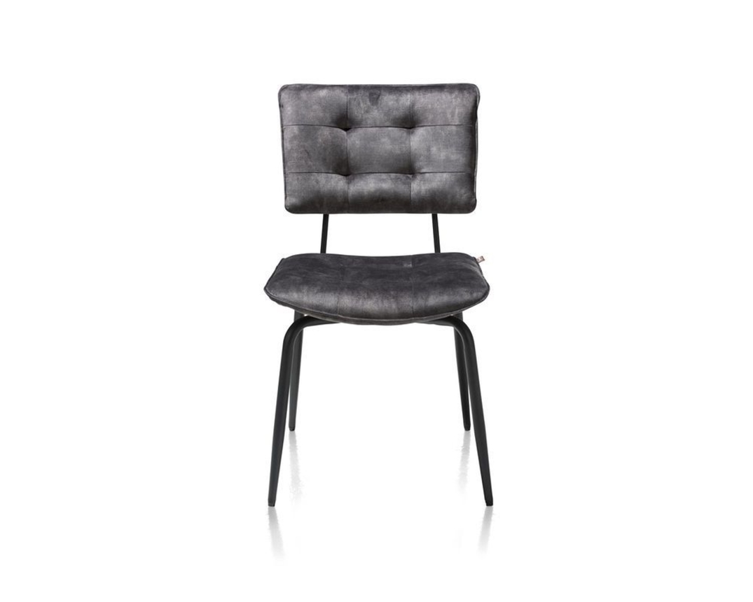 Stuhl "Manou" Henders & Hazel, anthrazit/Metall schwarz - anthrazit - 4
