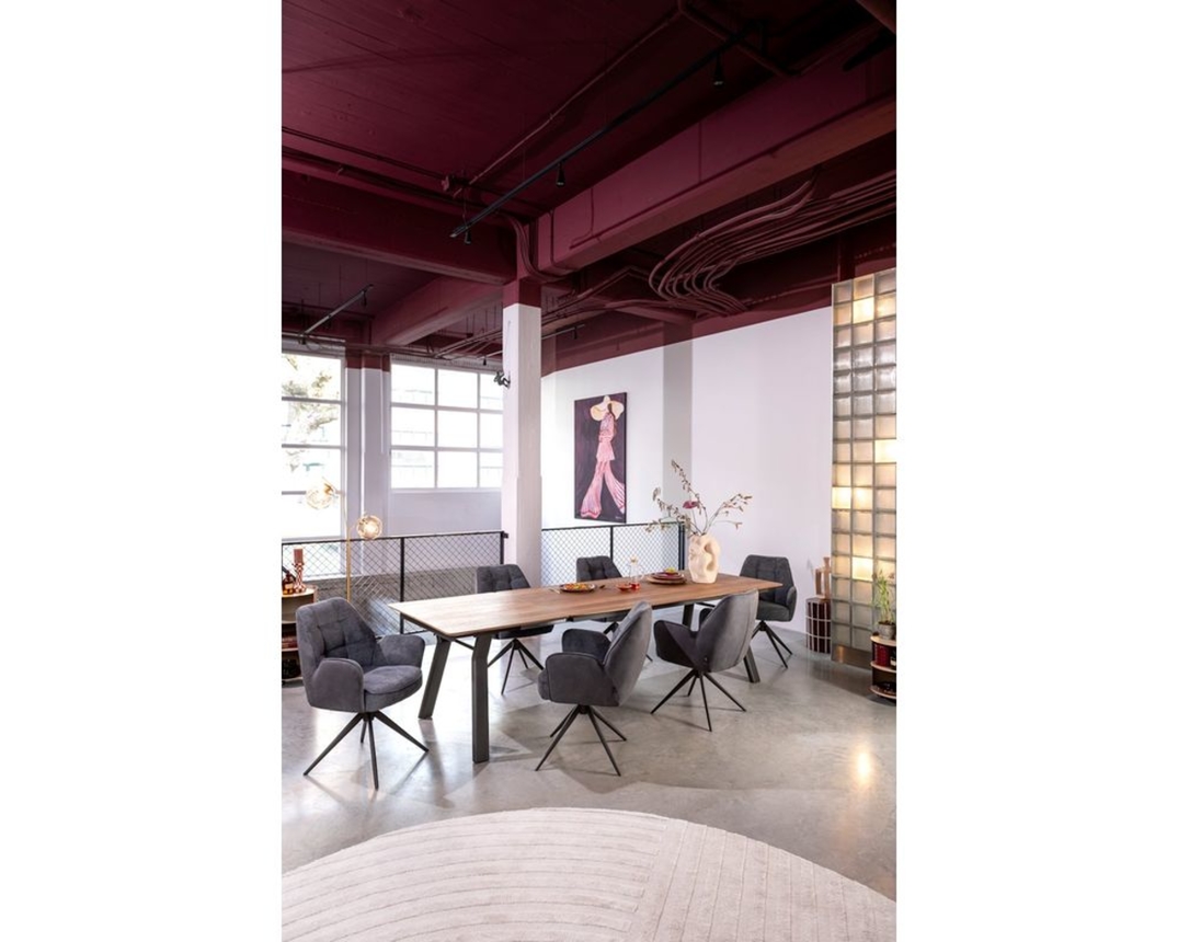 Henders & Hazel Armlehnstuhl "Bell", drehbar, anthrazit - Anthrazit - 5