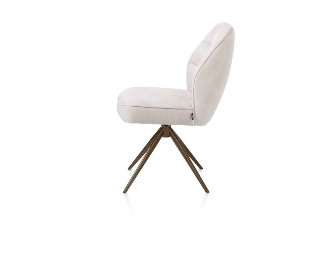 Henders & Hazel Stuhl "Bell", drehbar, Kiesel/steelbrown - Kiesel/Steelbrown - 4