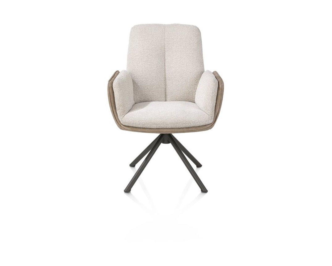 Henders & Hazel Armlehnstuhl "Theros", beige - Oregon/Sevilla beige - 1