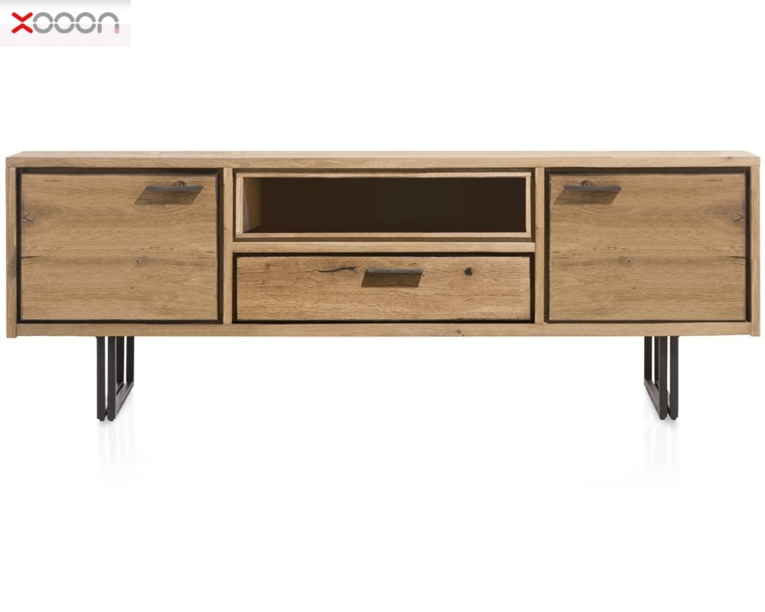 XOOON Lowboard "Denmark" ca. 170x60 cm - RWB Eiche Railway Brown - 1