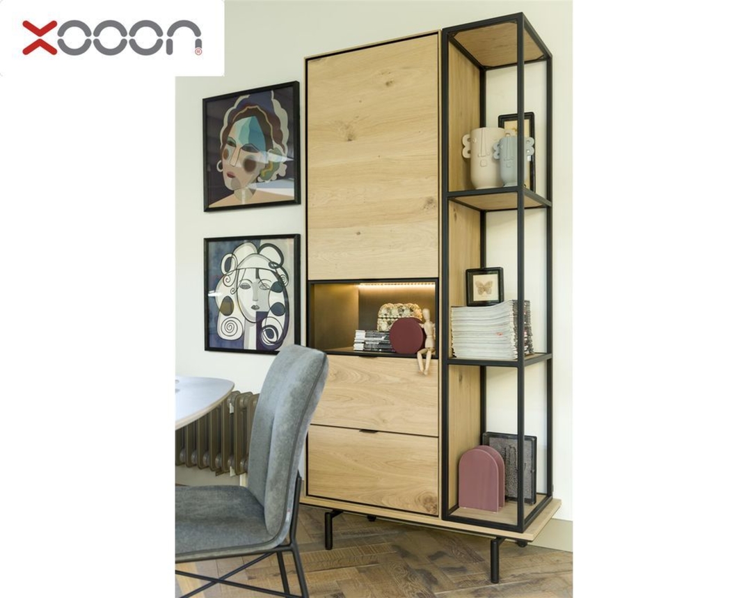 XOOON Schrank "Elements", ca. 60x180 cm - Braun - 3