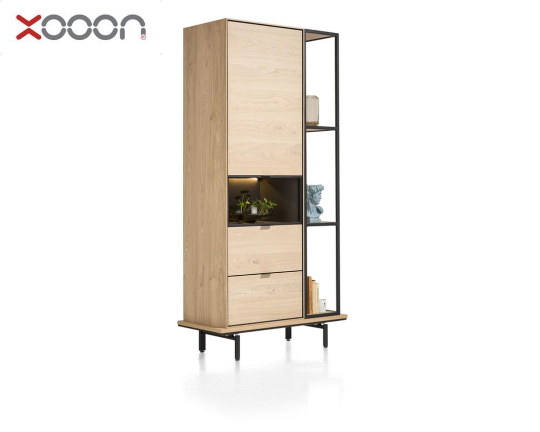 XOOON Schrank "Elements", ca. 60x180 cm - Braun - 4