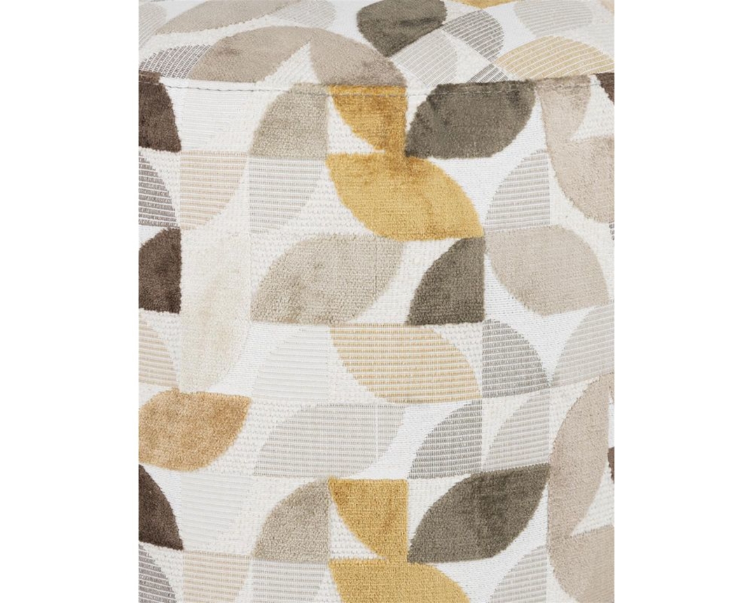 Coco Maison Hocker "Elite", rund, mehrfarbig - Creme - 6